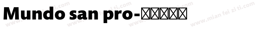 Mundo san pro字体转换